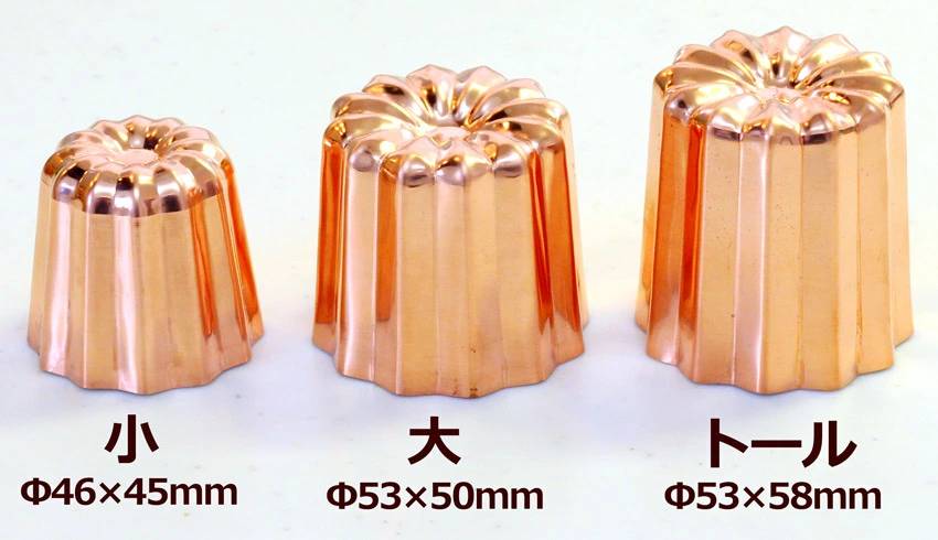 正規品】 銅カヌレ型 オリジナルサイズトール 5個セット biomagnasa.com