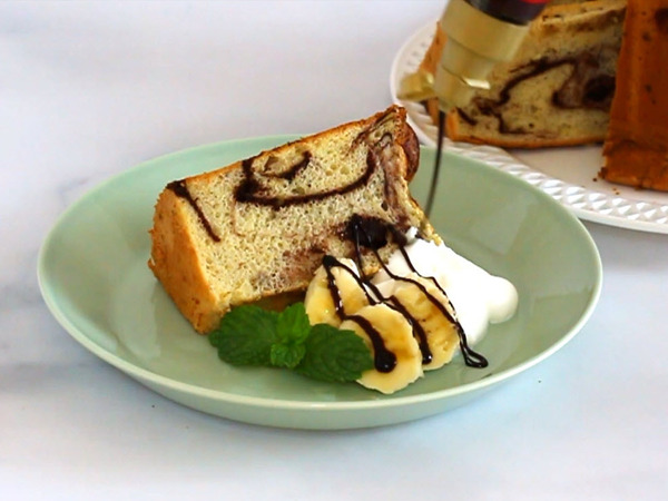 画像 しっとり&ふんわり♪チョコバナナシフォンケーキの作り方の手順10