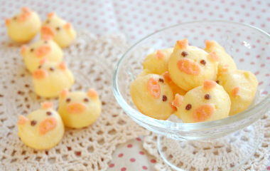 こぶたのケーキの完成写真