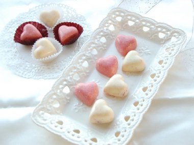 ハートのいちごチョコレートの完成写真