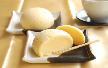 画像 お月様蒸しケーキの完成写真