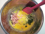 ベーコンとチーズのブランチシフォンの作り方の手順3
