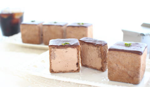 チョコキューブシューアイスの完成写真