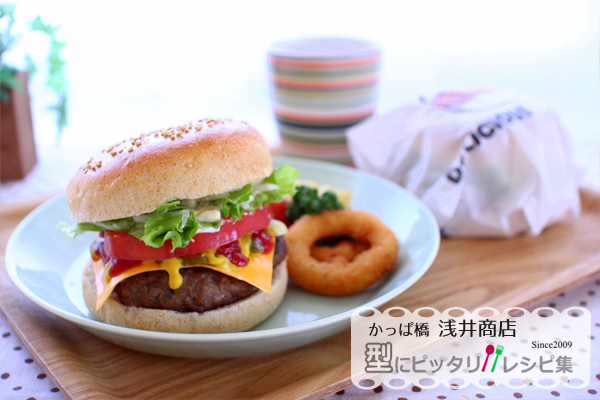 手作りハンバーガーに♪ ＮＥＷバンズ型で全粒粉バンズの完成写真