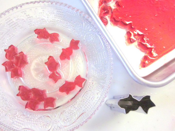 赤い金魚が涼を呼ぶ♪ 金魚の梅酒かんの作り方の手順4