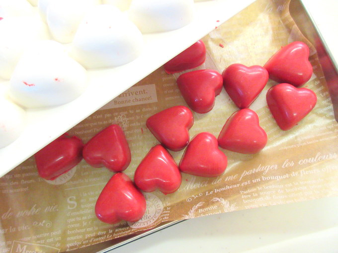バレンタインに♪ 赤いハートのチョコボンボンの作り方の手順10