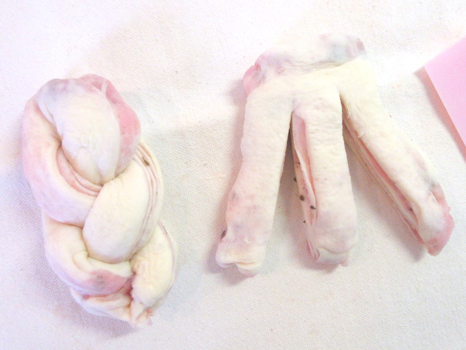 桜色のマーブル模様♪ 桜あんのミニ食パンの作り方の手順10