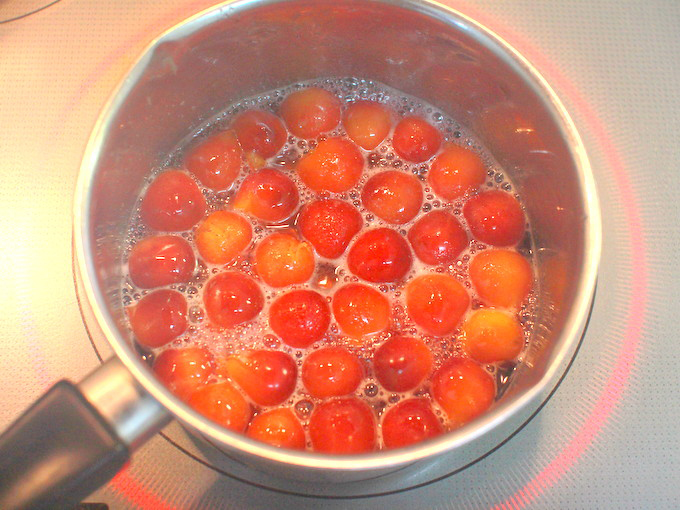 紅い輝き♪ さくらんぼのチーズタルトの作り方の手順2