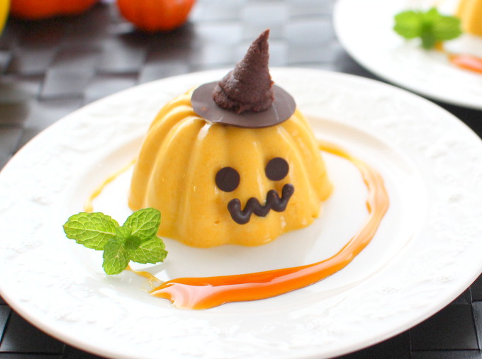 アガーで簡単♪ ハロウィンかぼちゃプリンの作り方の手順14