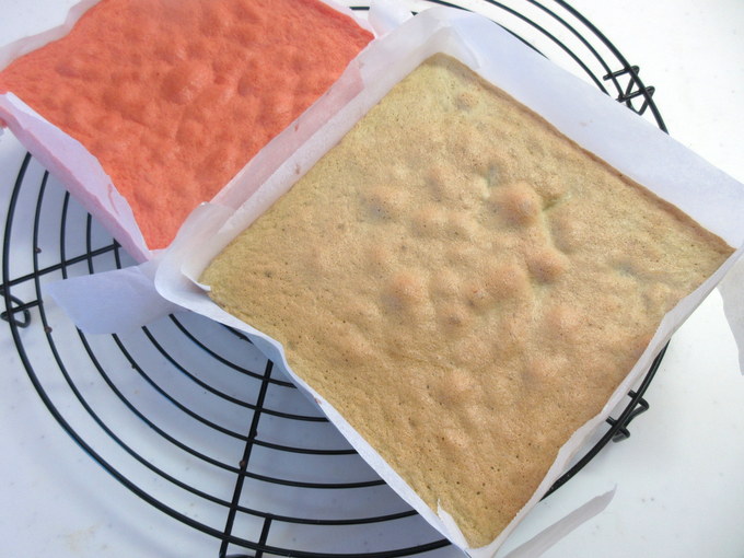 ほんのり桜風味♪ ひな祭りショートケーキの作り方の手順5
