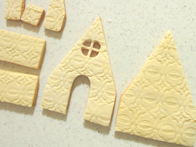 お花畑のお菓子の家♪ フラワーヘクセンハウスの作り方の手順14