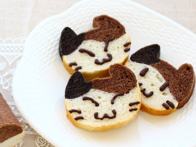 かわいくて食べちゃいたい♪ みけねこ食パンの作り方の手順17