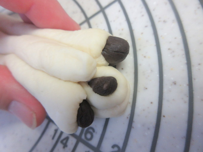 キュートな食パン♪ パンダぱんの作り方の手順17