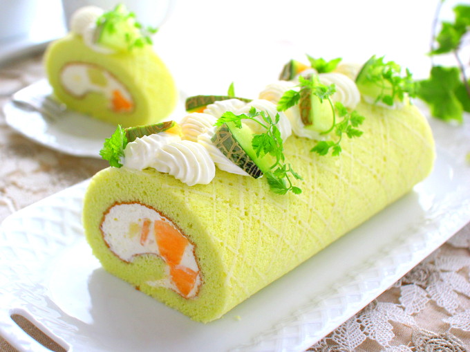 瑞々しい旬の味♪ メロンロールケーキの作り方の手順14