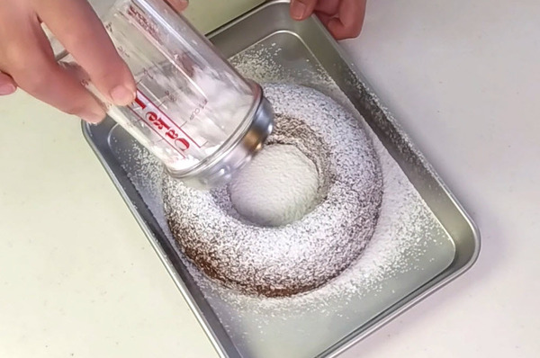 エンゼルケーキ型で焼く♪ シュトーレン風フルーツケーキの作り方の手順9