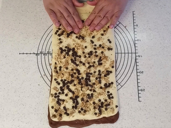 うず巻き模様♪ チョコナッツラウンドブレッドの作り方の手順11