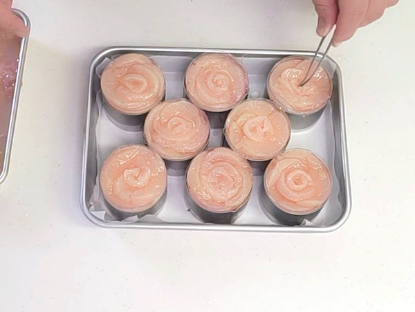 簡単で華やか ♪ 桃のヨーグルトムースの作り方の手順18