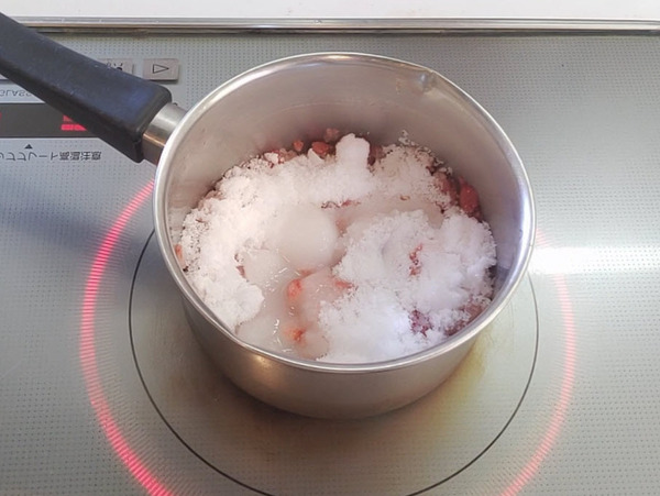 ガラスデザート瓶で♪ ベリーのレアチーズケーキの作り方の手順6